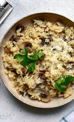 Risotto Hongos Y Parmesano